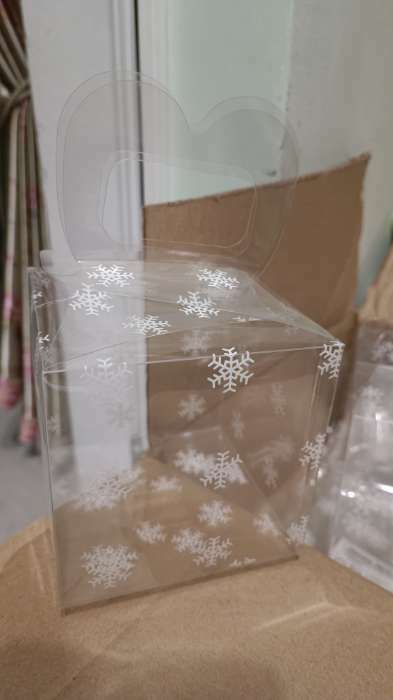 Фотография покупателя товара Коробка подарочная новогодняя складная ПВХ «Праздничное настроение» 11×11×11 см . - Фото 22