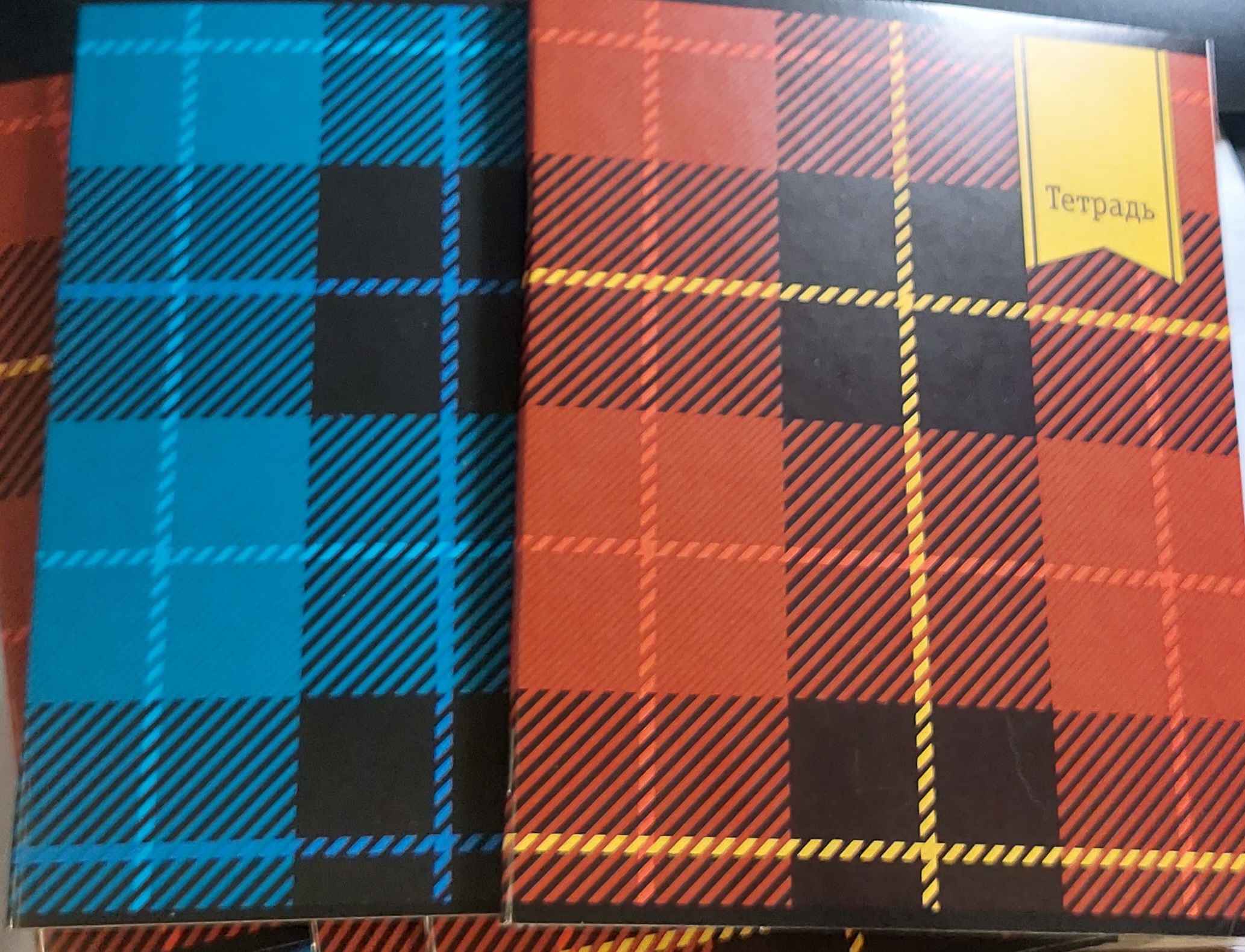 Фотография покупателя товара Тетрадь 48 листов в клетку Calligrata "Шотландка", обложка мелованный картон, блок №2, белизна 75% (серые листы), МИКС - Фото 2