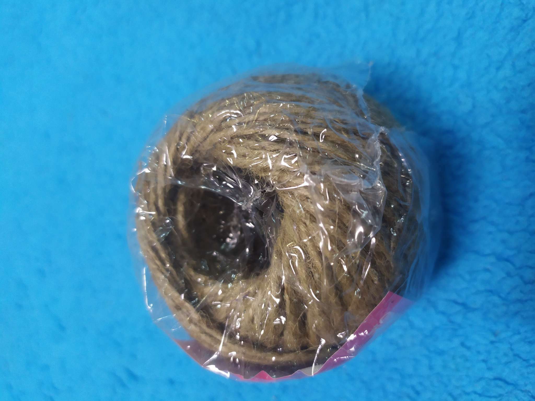 Фотография покупателя товара Шпагат джутовый Доляна, двухниточный, 1.12 текс, 100 м - Фото 5