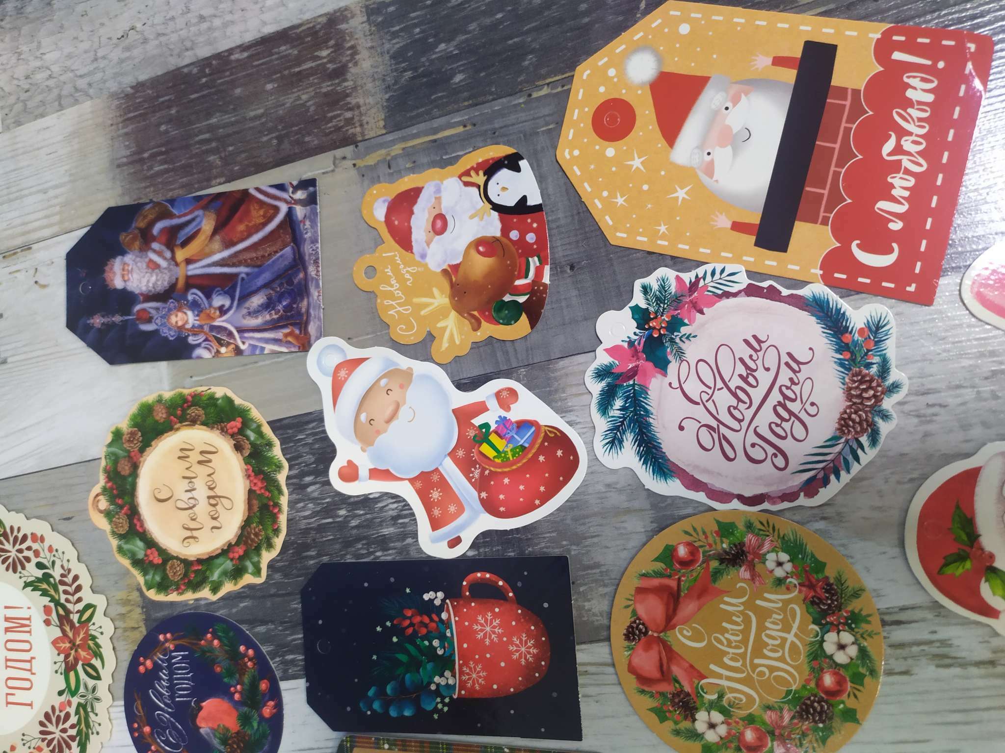 Фотография покупателя товара Открытка-шильдик на подарок «С Новым годом!», МИКС - Фото 52