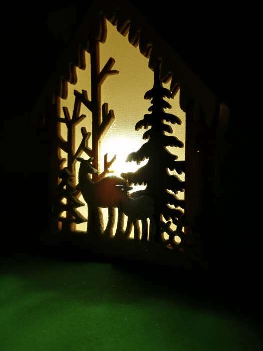 Фотография покупателя товара Световой декор настольный «Домики» 12,5 см, МИКС - Фото 5
