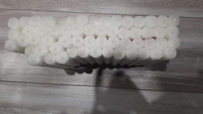 Фотография покупателя товара Свеча белая хозяйственная, 1,8×17,5 см, 40 грамм - Фото 21