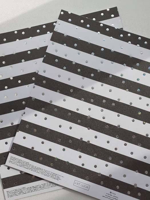Фотография покупателя товара Бумага для скрапбукинга с голографическим фольгированием «Утонченность», 20 × 21.5 см, 250 г/м - Фото 1