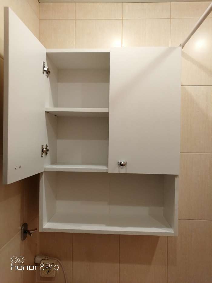Фотография покупателя товара Шкаф для ванной комнаты "Вега 6004" белый, 60 х 24 х 80 см - Фото 8