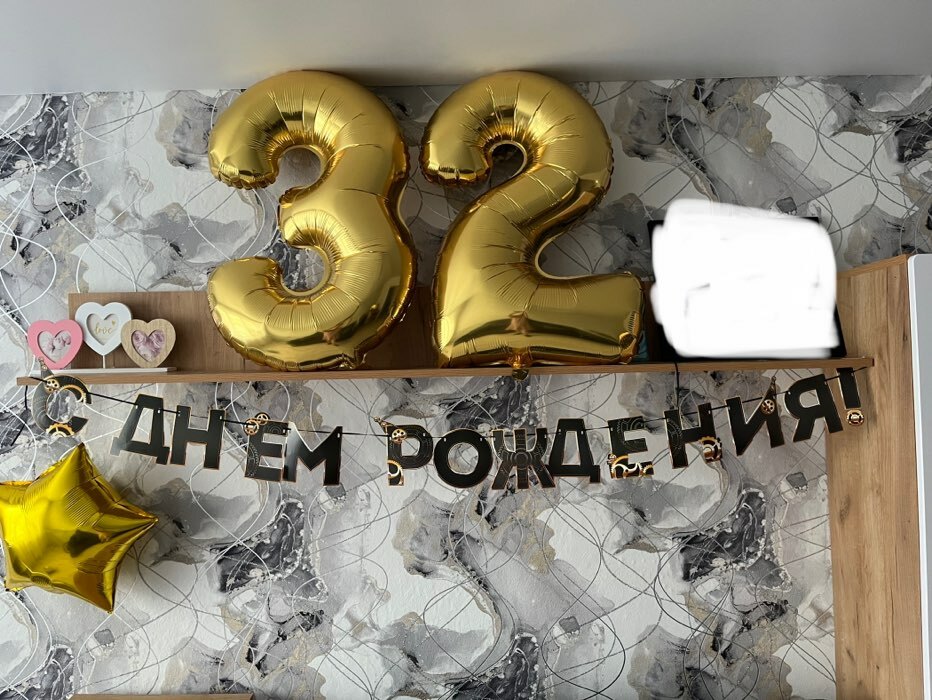 Фотография покупателя товара Гирлянда на ленте «С днем Рождения», мужская, длина 250 см