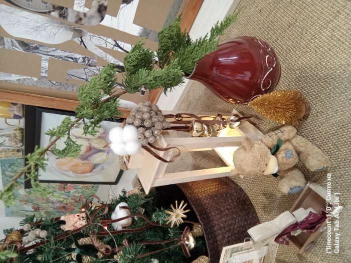Фотография покупателя товара Новогодний декор «Ёлка в золотом цвете с блёстками» 8 × 8 × 15 см - Фото 6