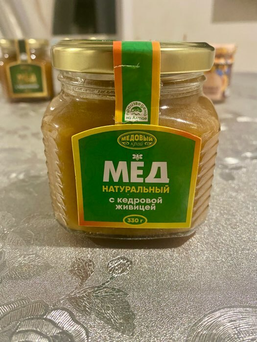 Фотография покупателя товара Мёд алтайский с кедровой живицей, 330 г - Фото 1