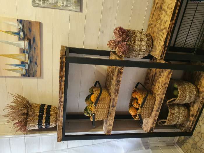 Фотография покупателя товара Корзина плетёная для хранения, 28×23×16 см, ручка h=15 см, деревянная, коричневая, Greengo - Фото 1