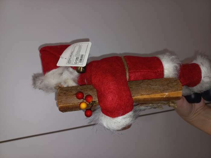 Фотография покупателя товара Дед Мороз  "В красной шубке, с брёвнышком" 29 см - Фото 5