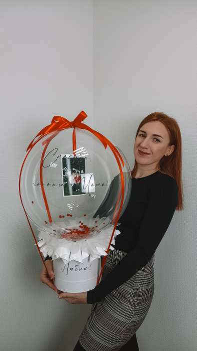 Фотография покупателя товара Шляпная коробка белая, 18 х 18 см - Фото 2