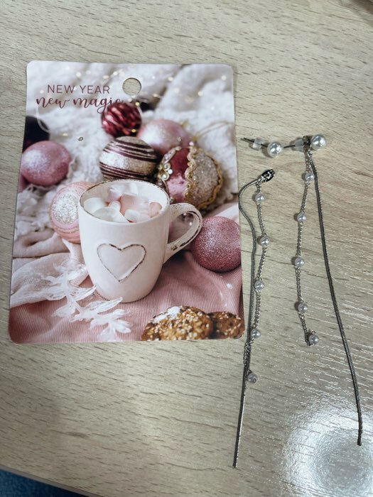 Фотография покупателя товара Серьги «Дождик», белые в серебре - Фото 1