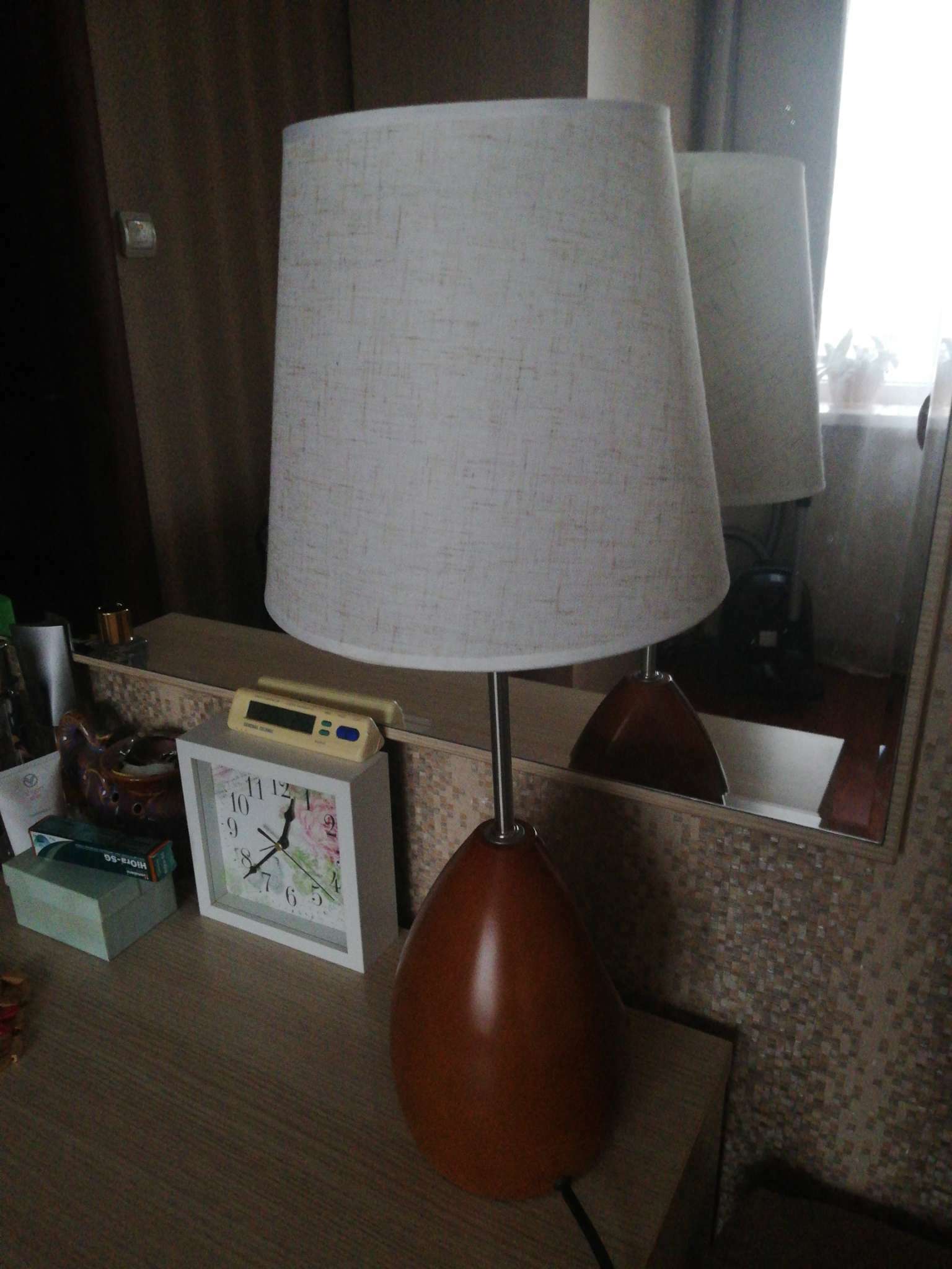 Фотография покупателя товара Абажур E27, белый, 20×20×18 см - Фото 2