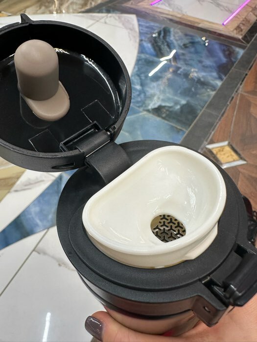 Фотография покупателя товара Термокружка «Пофигизм», 380 мл, сохраняет тепло 8 ч, с ситечком - Фото 2