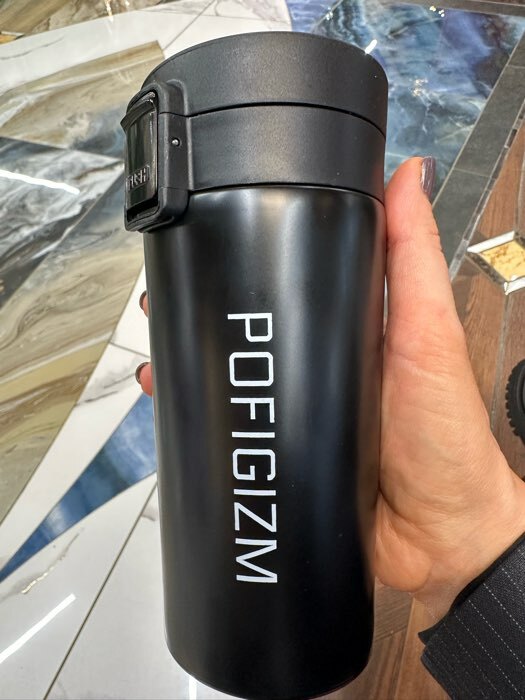 Фотография покупателя товара Термокружка «Пофигизм», 380 мл, сохраняет тепло 8 ч, с ситечком - Фото 4