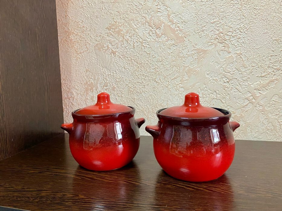 Фотография покупателя товара Горшок керамический для запекания "Пиканто" 0,65л / 12,5х11,5см, красный