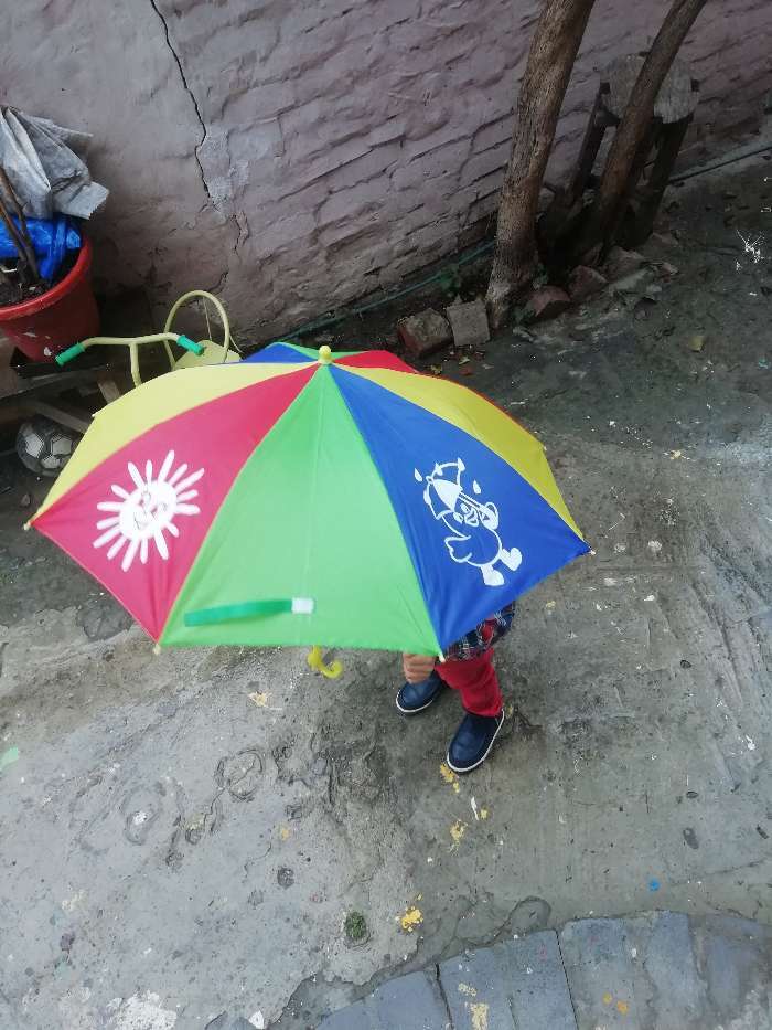 Фотография покупателя товара Зонт детский «Погода»,‎ d=80см - Фото 2