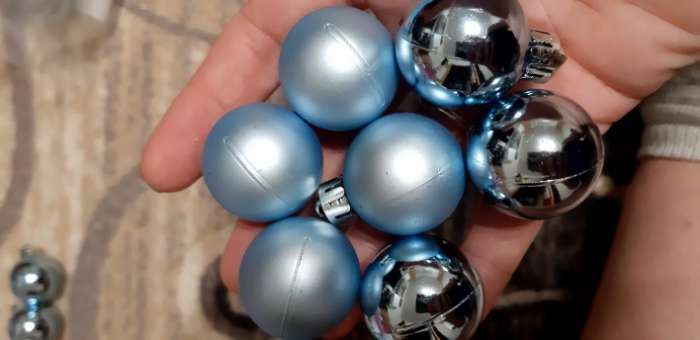 Фотография покупателя товара Набор шаров пластик d-3 см, 16 шт "Камея" голубой
