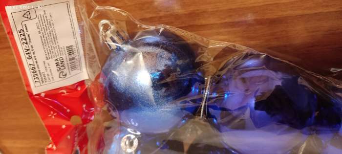 Фотография покупателя товара Набор шаров пластик d-6 см, 6 шт "Глянец" синий - Фото 9