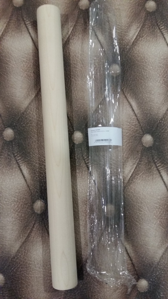 Фотография покупателя товара Скалка прямая, берёза, 40×3,5 см