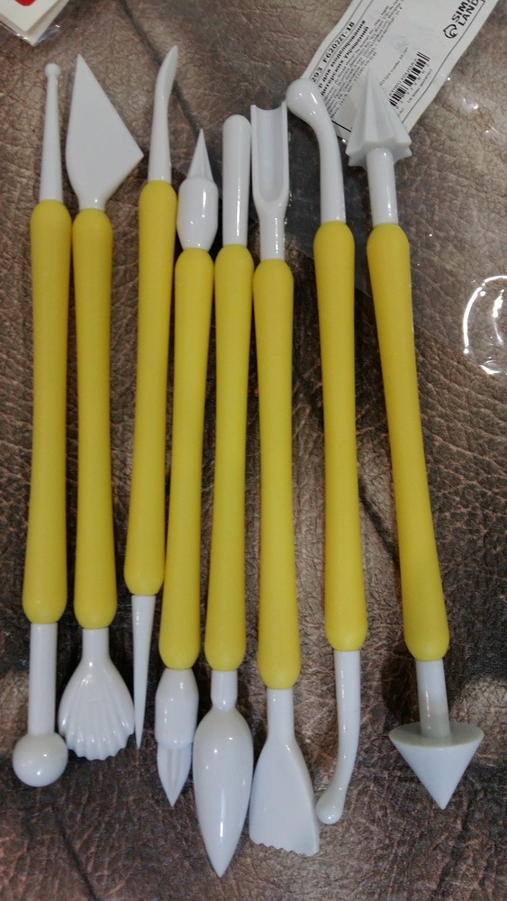 Фотография покупателя товара Набор приспособлений для моделирования кондитерских украшений Доляна, 8 шт, цвет МИКС