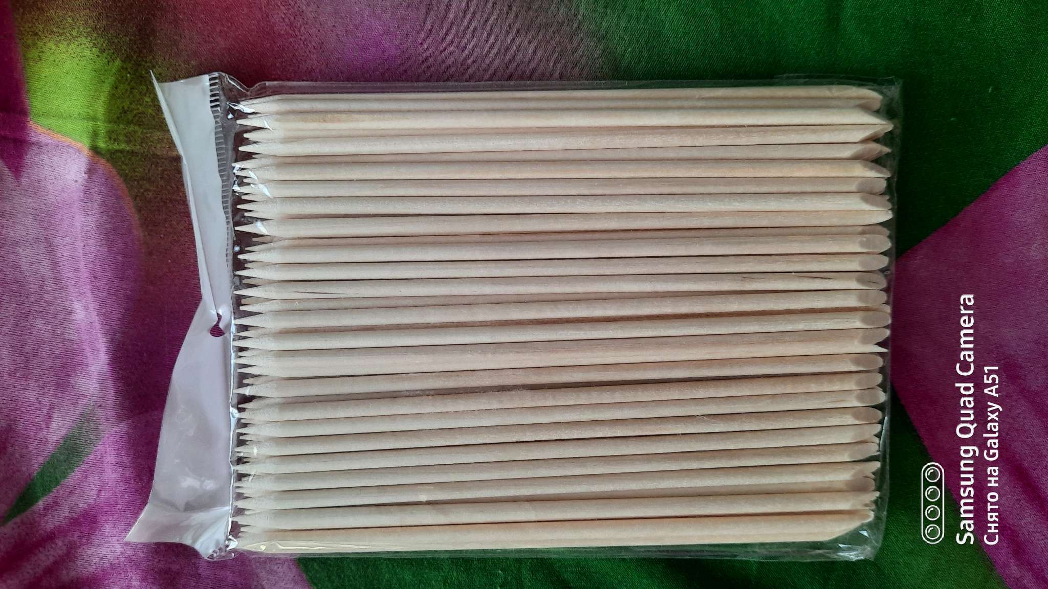 Фотография покупателя товара Апельсиновые палочки для маникюра, 7 см, 100 шт - Фото 3