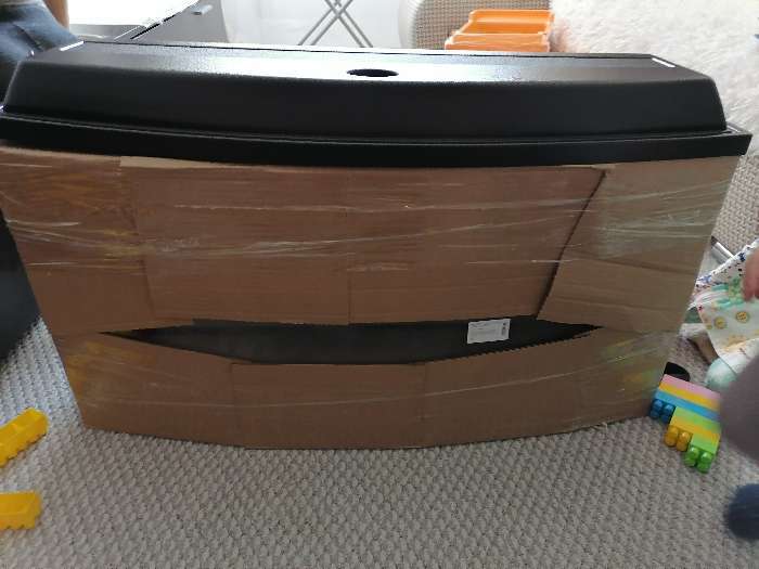 Фотография покупателя товара Аквариум телевизор с крышкой, 85 литров, 80 х 27 х 39,5/44,5 см, чёрный