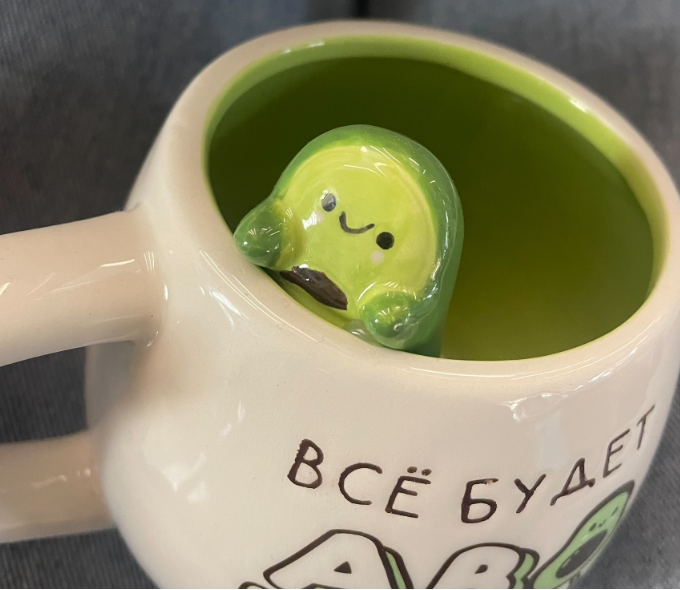 Фотография покупателя товара Кружка керамическая «Чай - лучшее начало дня», 300 мл, цвет белый - Фото 2
