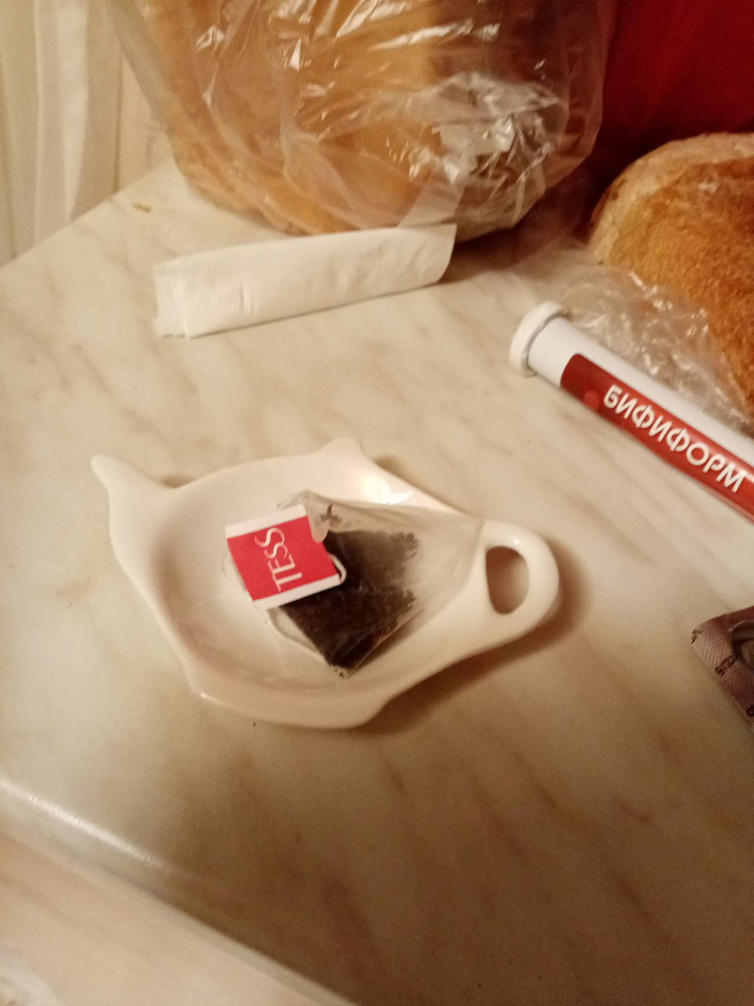 Фотография покупателя товара Подставка фарфоровая под чайный пакетик «Классика», цвет белый - Фото 8