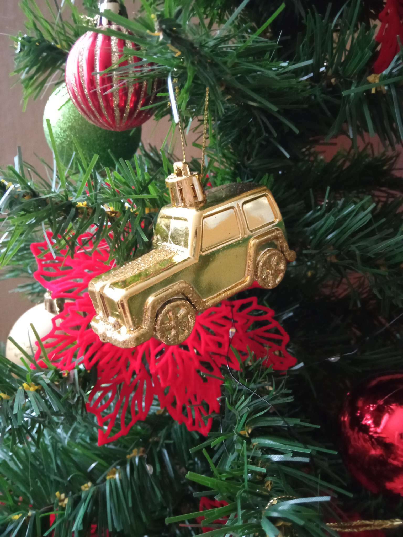 Фотография покупателя товара Ёлочные игрушки 3 шт. «Зимнее волшебство. Драйв» пластик, 7.5×3.5 см, МИКС - Фото 7