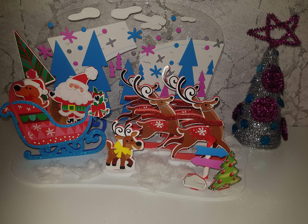Фотография покупателя товара Набор для творчества - создай новогоднее украшение «Сани Деда мороза» - Фото 1