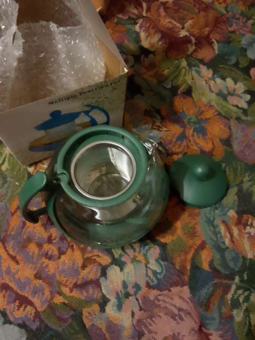 Фотография покупателя товара Чайник стеклянный заварочный «Фантазия», 750 мл, с металлическим ситом, цвет МИКС - Фото 1