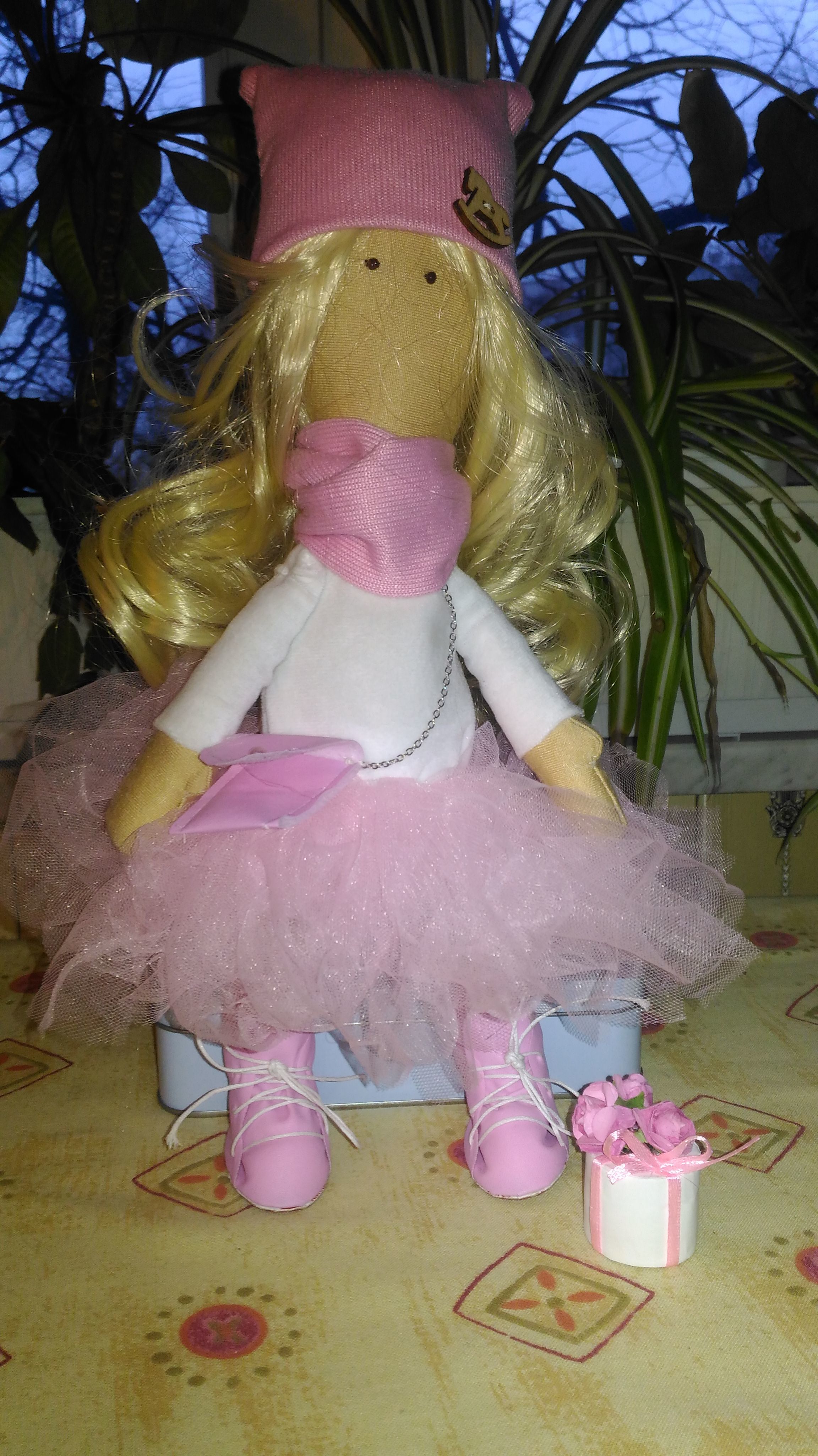 Фотография покупателя товара Набор для шитья. Интерьерная кукла «Энни», 30 см - Фото 3