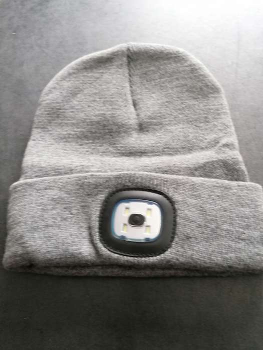 Фотография покупателя товара Фонарь-шапка аккумуляторный, 200 мАч, 4 LED, 3 режима, USB - Фото 2