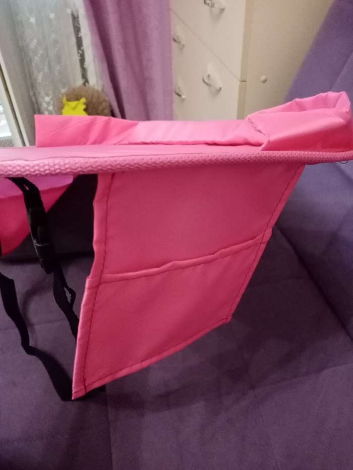 Фотография покупателя товара Столик-органайзер для детского автокресла TORSO, розовый, 35 х 50 см - Фото 6