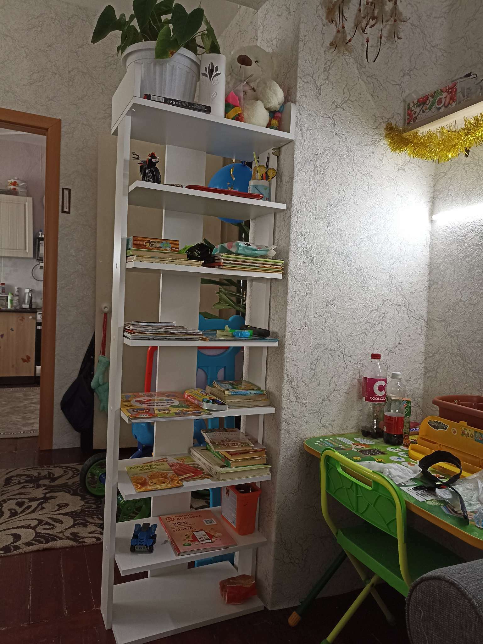 Фотография покупателя товара Стеллаж Норд №6, 500х300х1628, Белый - Фото 2