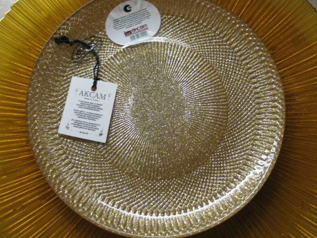 Фотография покупателя товара Блюдо сервировочное «Глория», d=30 см, цвет золотой - Фото 2