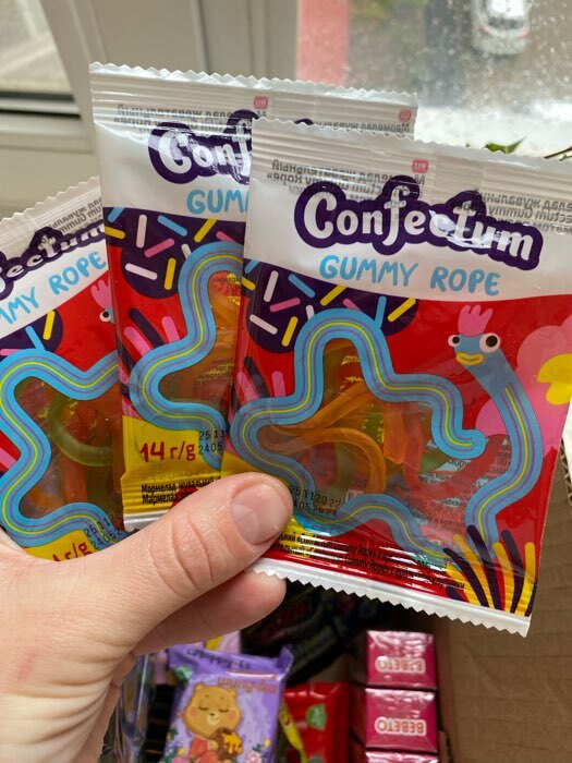 Фотография покупателя товара Мармелад Confectum Gummy Rope 14 г - Фото 1