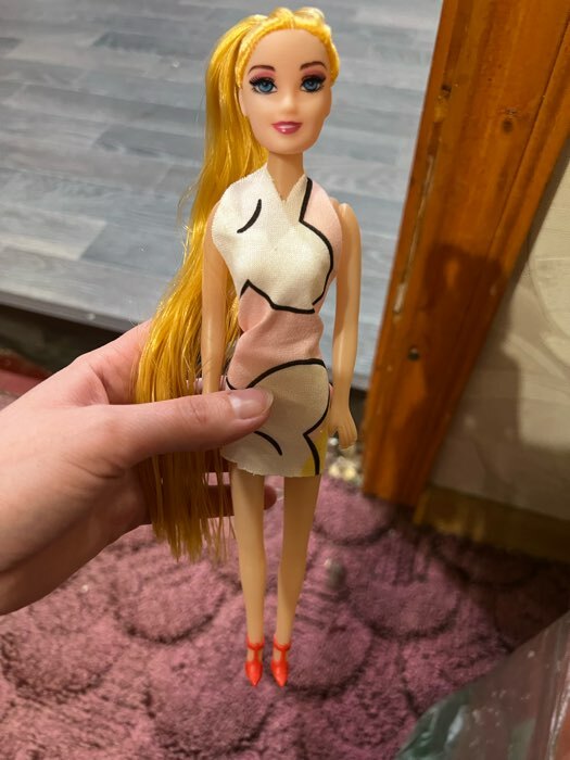 Фотография покупателя товара Кукла-модель «Ира» в платье, МИКС - Фото 1
