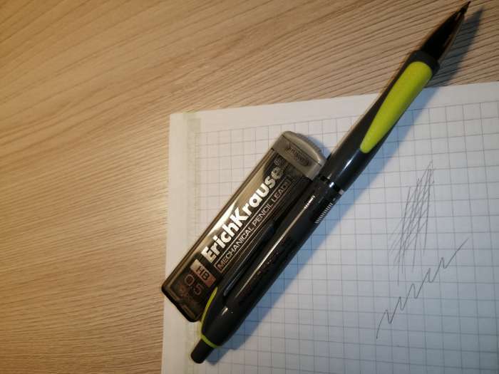 Фотография покупателя товара Набор карандаш механический Erich Krause "MEGAPOLIS CONCEPT", НВ, грифель d=0.5 мм, 20 грифелей, в блистере, резиновый упор, микс - Фото 2
