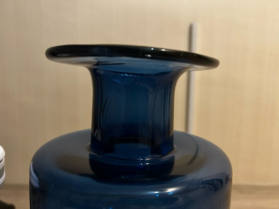 Фотография покупателя товара Ваза "Берлинская лазурь" бутыл.декор 21х15см, диаметр отверстия 6 см - Фото 13
