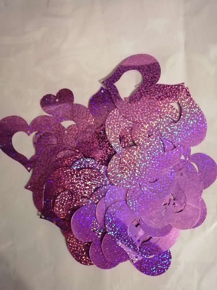 Фотография покупателя товара Гирлянда на шар «Сердечки», набор 100 шт., цвет розовый - Фото 2