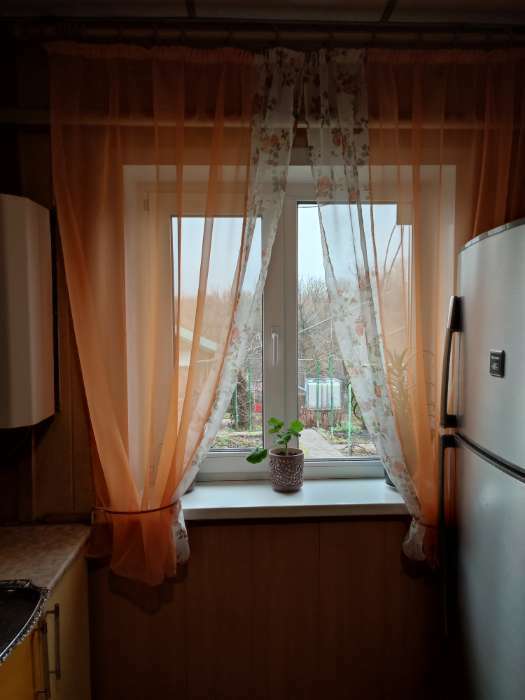 Фотография покупателя товара Комплект штор для кухни Witerra Арина 240х160, персик, МИКС, пэ100% - Фото 1