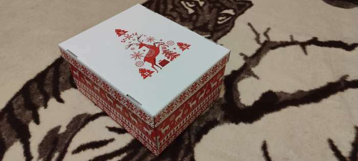 Фотография покупателя товара Складная коробка «Скандинавия», 31,2 х 25,6 х 16,1 см, Новый год - Фото 3