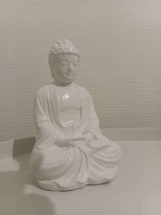 Фотография покупателя товара Подставка для благовоний "Будда сидит" золото, 12см - Фото 4
