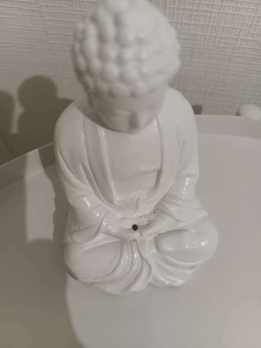 Фотография покупателя товара Подставка для благовоний "Будда сидит" золото, 12см - Фото 2