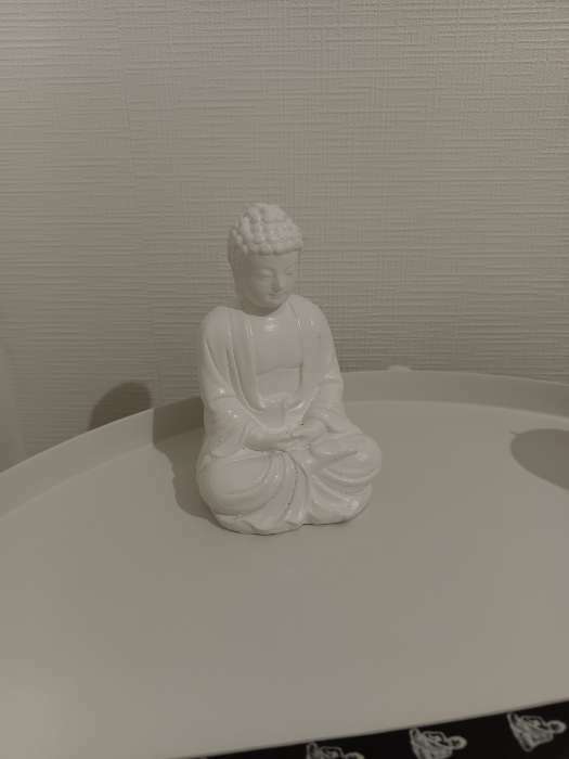 Фотография покупателя товара Подставка для благовоний "Будда сидит" золото, 12см - Фото 1
