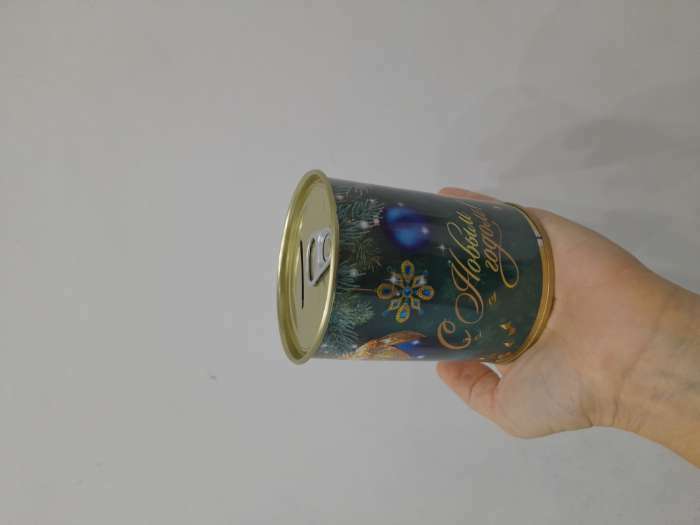 Фотография покупателя товара Копилка - банка «С Новым годом!», металл - Фото 1