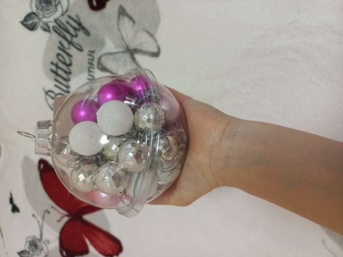 Фотография покупателя товара Набор шаров пластик d-2,5 см, 40 шт "Малышки в шарике" белый розовый - Фото 1