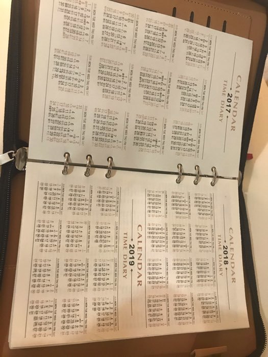 Фотография покупателя товара Органайзер на кольцах формат А5, 96 листов, линованный, на молнии, с 3-х сторон, кожзам, с калькулятором, МИКС