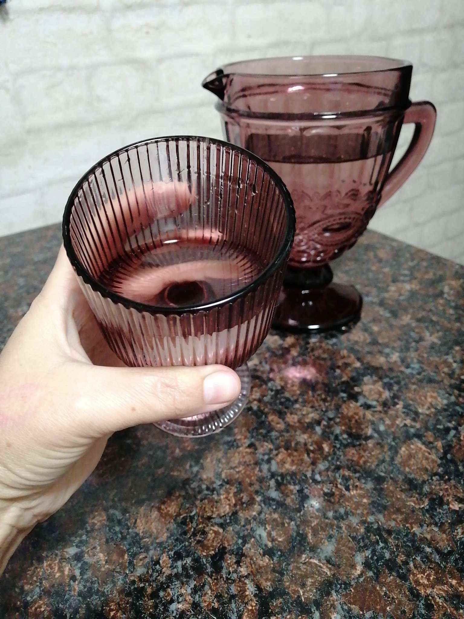 Фотография покупателя товара Бокал стеклянный для вина Magistro «Грани», 250 мл, 8×14,5 см, цвет сиреневый - Фото 2